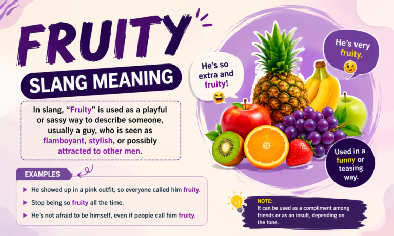 "Fruity" Slang Meaning