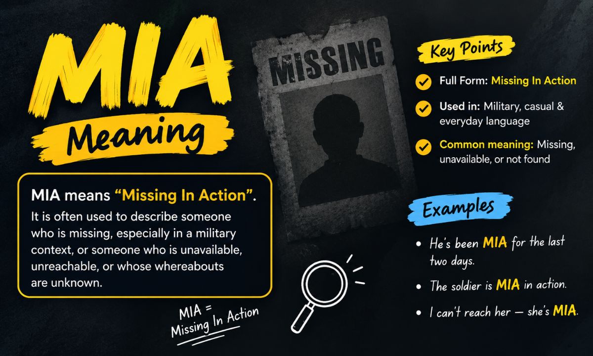 MIA Meaning